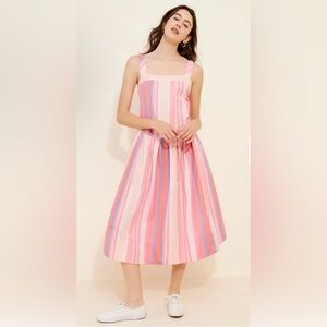 Free People Primavera Stripe Midi Dress